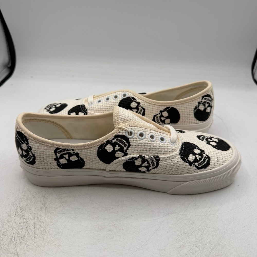 VANS Anaheim Factory Authentic 44 DX Needlepoint Skulls Shoes Mens 8 Womens 9.5 - Picture 7 of 11